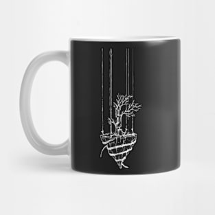 alone lonely tree themed my hand drawing design Mug